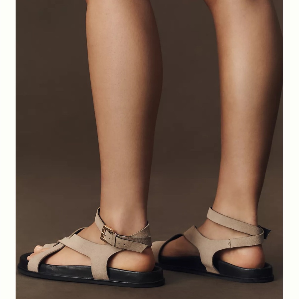 NWT Seychelles Fritz Ankle-strap Sandals in Beige - Picture 4 of 5